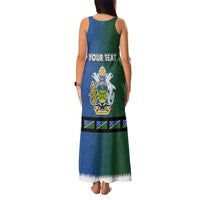 Solomon Islands Merry Christmas Family Matching Tank Maxi Dress and Hawaiian Shirt Santa Suit Style With Melanesian Pattern LT03 - Polynesian Pride