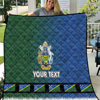 Solomon Islands Merry Christmas Quilt Santa Suit Style With Melanesian Pattern LT03 Green - Polynesian Pride