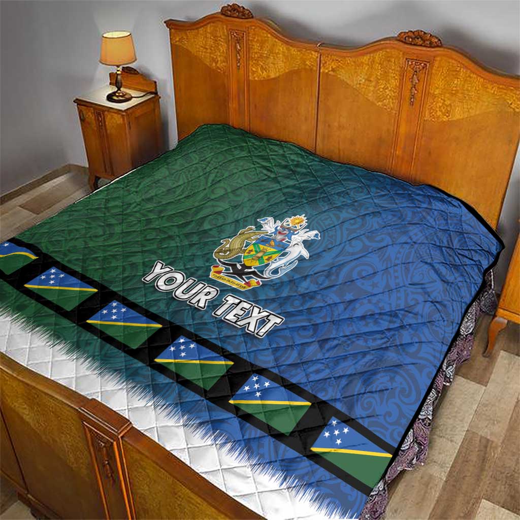 Solomon Islands Merry Christmas Quilt Santa Suit Style With Melanesian Pattern LT03 - Polynesian Pride