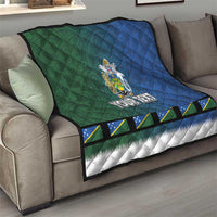 Solomon Islands Merry Christmas Quilt Santa Suit Style With Melanesian Pattern LT03 - Polynesian Pride