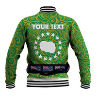 Cook Islands Merry Christmas Baseball Jacket Santa Suit Style With Polynesian Pattern LT03 - Polynesian Pride