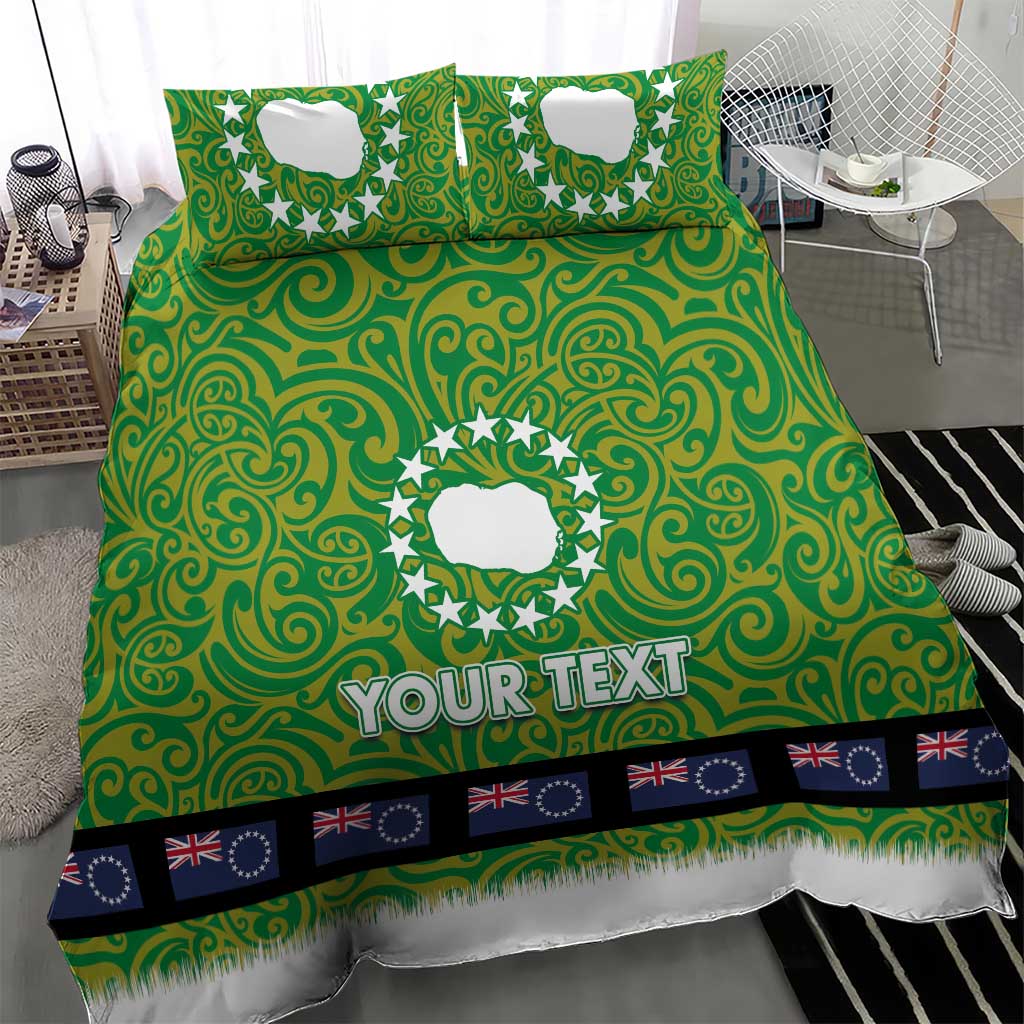 Cook Islands Merry Christmas Bedding Set Santa Suit Style With Polynesian Pattern LT03 - Polynesian Pride
