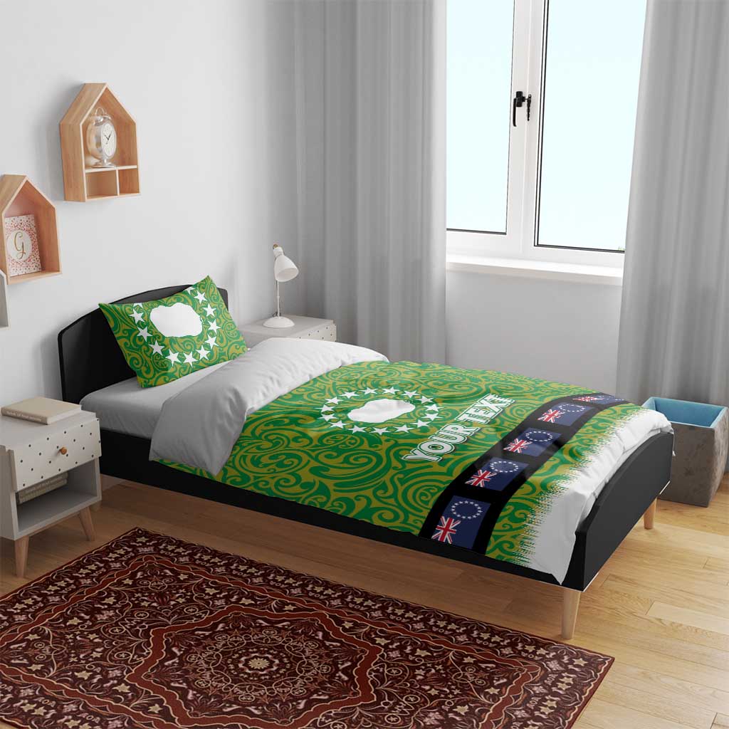 Cook Islands Merry Christmas Bedding Set Santa Suit Style With Polynesian Pattern LT03 - Polynesian Pride
