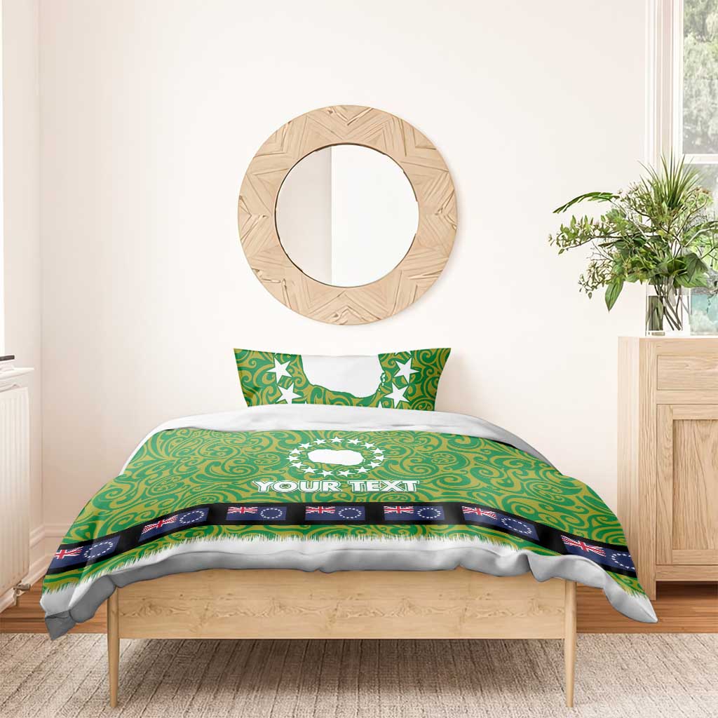 Cook Islands Merry Christmas Bedding Set Santa Suit Style With Polynesian Pattern LT03 - Polynesian Pride