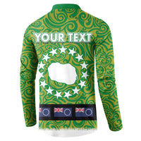 Cook Islands Merry Christmas Button Sweatshirt Santa Suit Style With Polynesian Pattern LT03 - Polynesian Pride