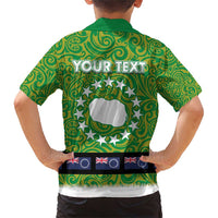 Cook Islands Merry Christmas Family Matching Short Sleeve Bodycon Dress and Hawaiian Shirt Santa Suit Style With Polynesian Pattern LT03 - Polynesian Pride