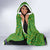 Cook Islands Merry Christmas Hooded Blanket Santa Suit Style With Polynesian Pattern