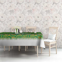 Cook Islands Merry Christmas Tablecloth Santa Suit Style With Polynesian Pattern LT03 - Polynesian Pride