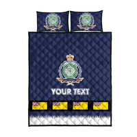 Niue Merry Christmas Quilt Bed Set Santa Suit Style With Hiapo Pattern