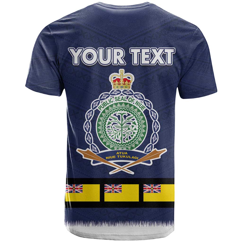 Niue Merry Christmas T Shirt Santa Suit Style With Hiapo Pattern