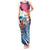 Hawaiian Mele Kalikimaka Tank Maxi Dress Santa Claus Driving The Whale with Sunset Ocean Landscape