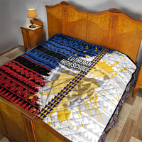 Hawaii Lutheran High School Quilt Kakau Pattern Splash Style LT03 - Polynesian Pride