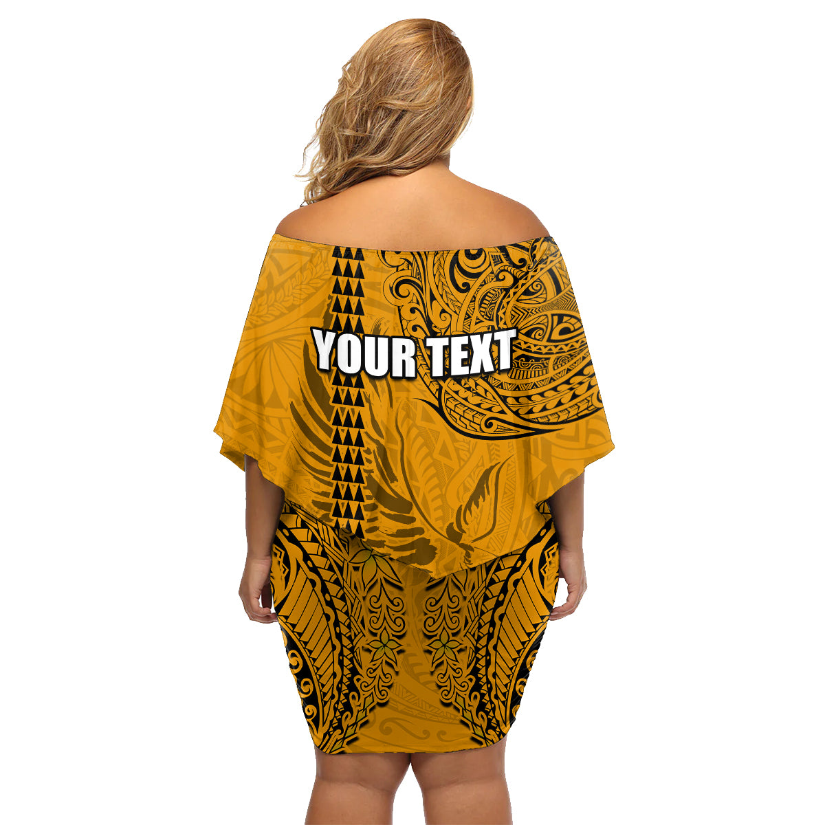 Nanakuli High and Intermediate School Family Matching Off Shoulder Short Dress and Hawaiian Shirt Tribal Kakau Pattern LT03 - Polynesian Pride