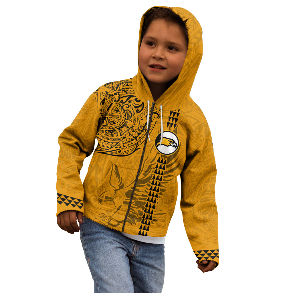 Nanakuli High and Intermediate School Kid Hoodie Tribal Kakau Pattern LT03 - Polynesian Pride