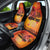 Australia and New Zealand ANZAC Day Car Seat Cover Soldiers Memories - Red Poppies with Aboriginal and Maori Art