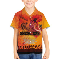 Australia and New Zealand ANZAC Day Family Matching Tank Maxi Dress and Hawaiian Shirt Soldiers Memories - Red Poppies with Aboriginal and Maori Art