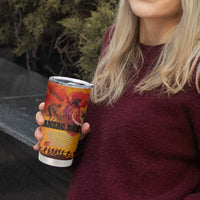 Australia and New Zealand ANZAC Day Tumbler Cup Soldiers Memories - Red Poppies with Aboriginal and Maori Art LT03 - Polynesian Pride