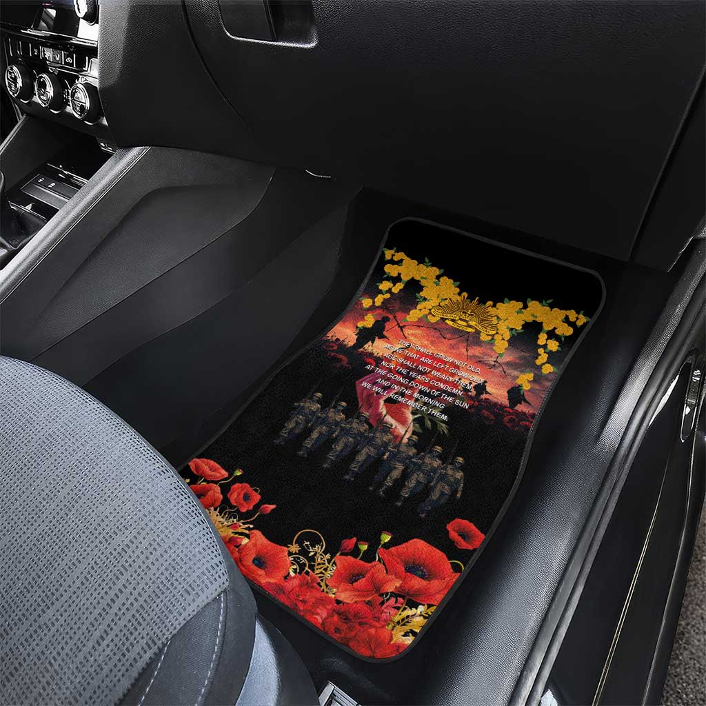 Australia ANZAC Day Car Mats Forever in My Thoughts