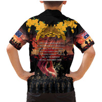 Australia ANZAC Day Family Matching Mermaid Dress and Hawaiian Shirt Forever in My Thoughts