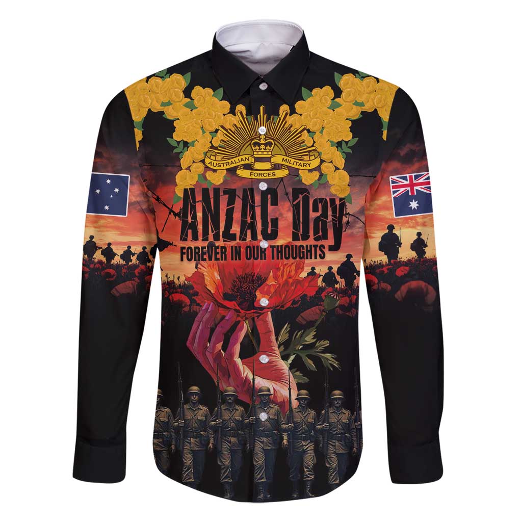 Australia ANZAC Day Family Matching Mermaid Dress and Hawaiian Shirt Forever in My Thoughts