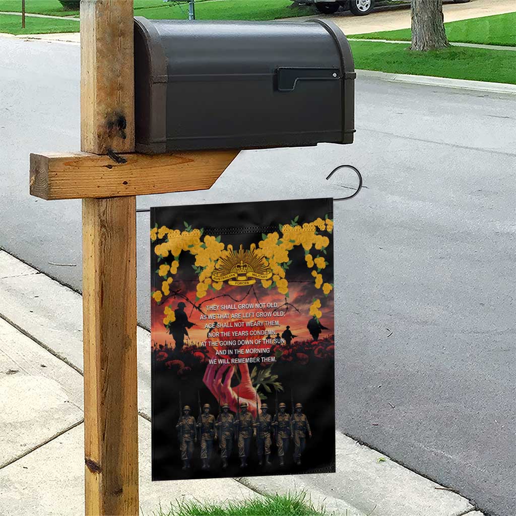 Australia ANZAC Day Garden Flag Forever in My Thoughts