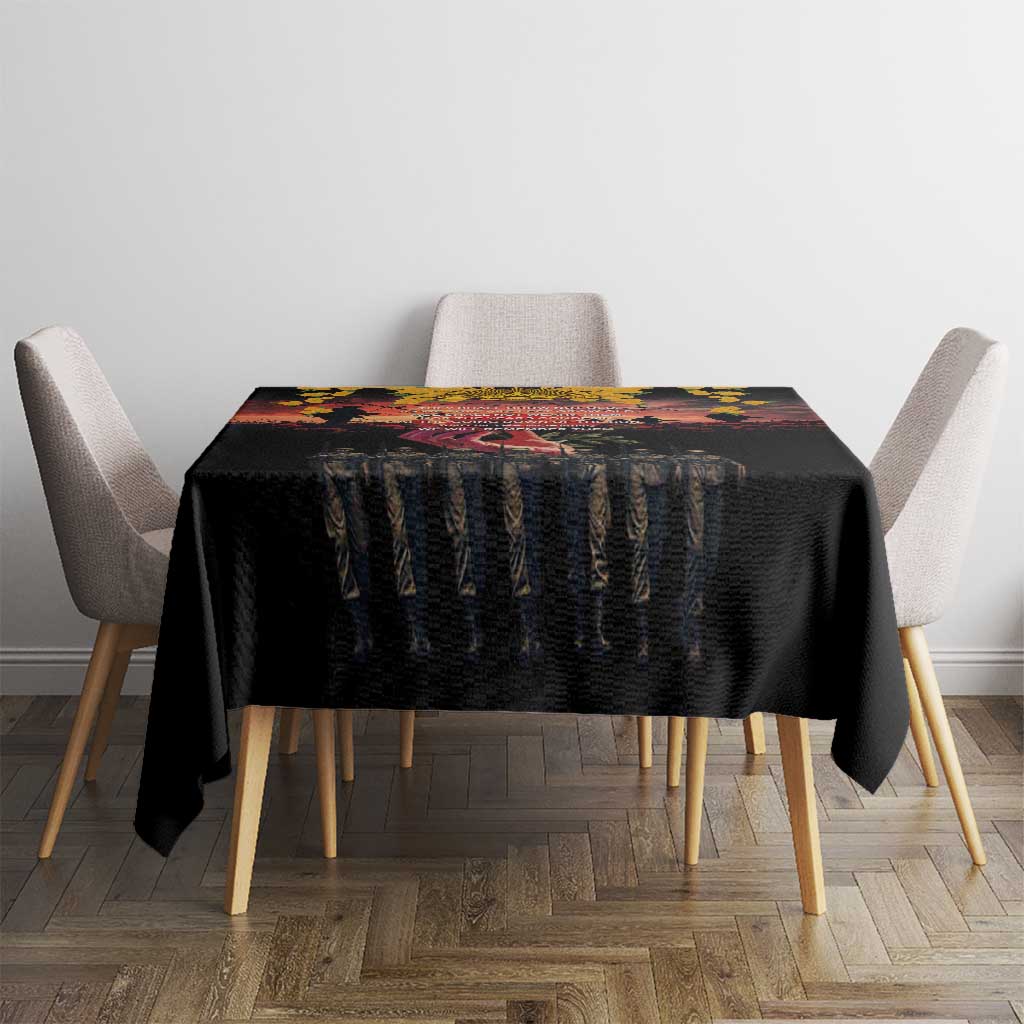 Australia ANZAC Day Tablecloth Forever in My Thoughts