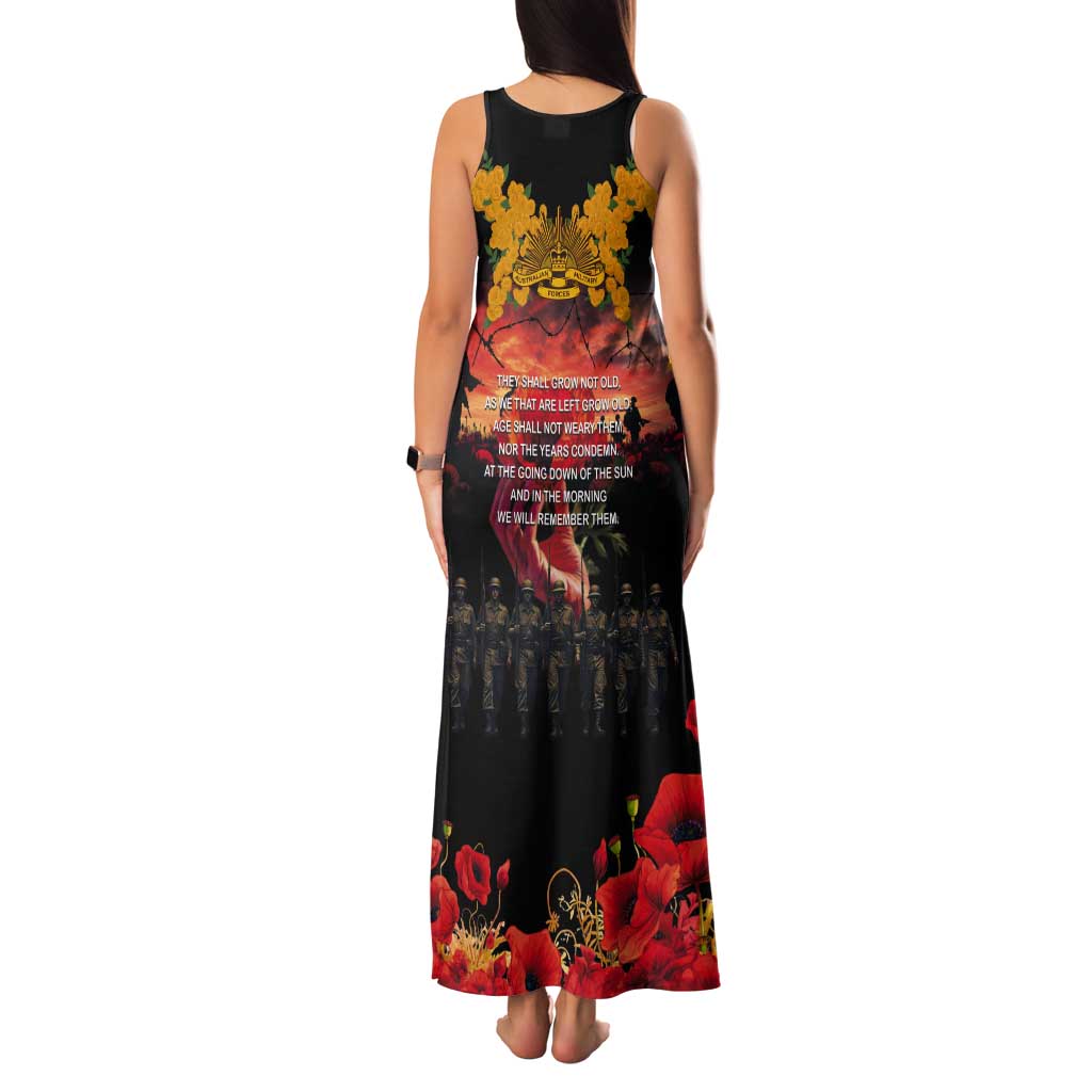Australia ANZAC Day Tank Maxi Dress Forever in My Thoughts