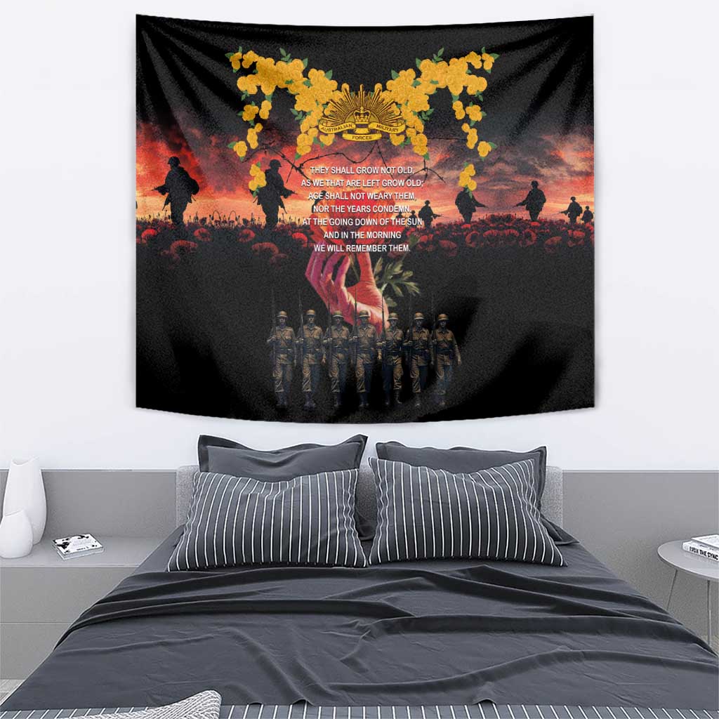 Australia ANZAC Day Tapestry Forever in My Thoughts