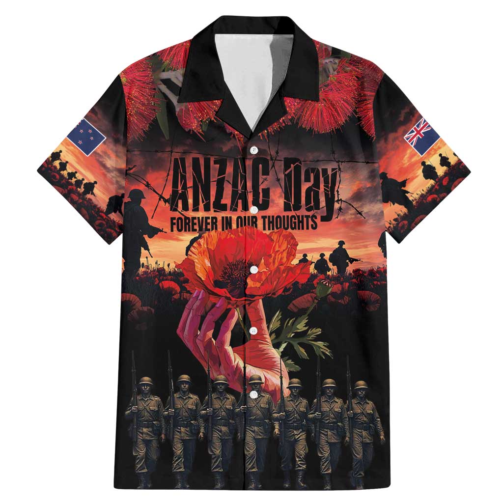 New Zealand ANZAC Day Family Matching Mermaid Dress and Hawaiian Shirt Forever in My Thoughts