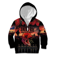 New Zealand ANZAC Day Kid Hoodie Forever in My Thoughts