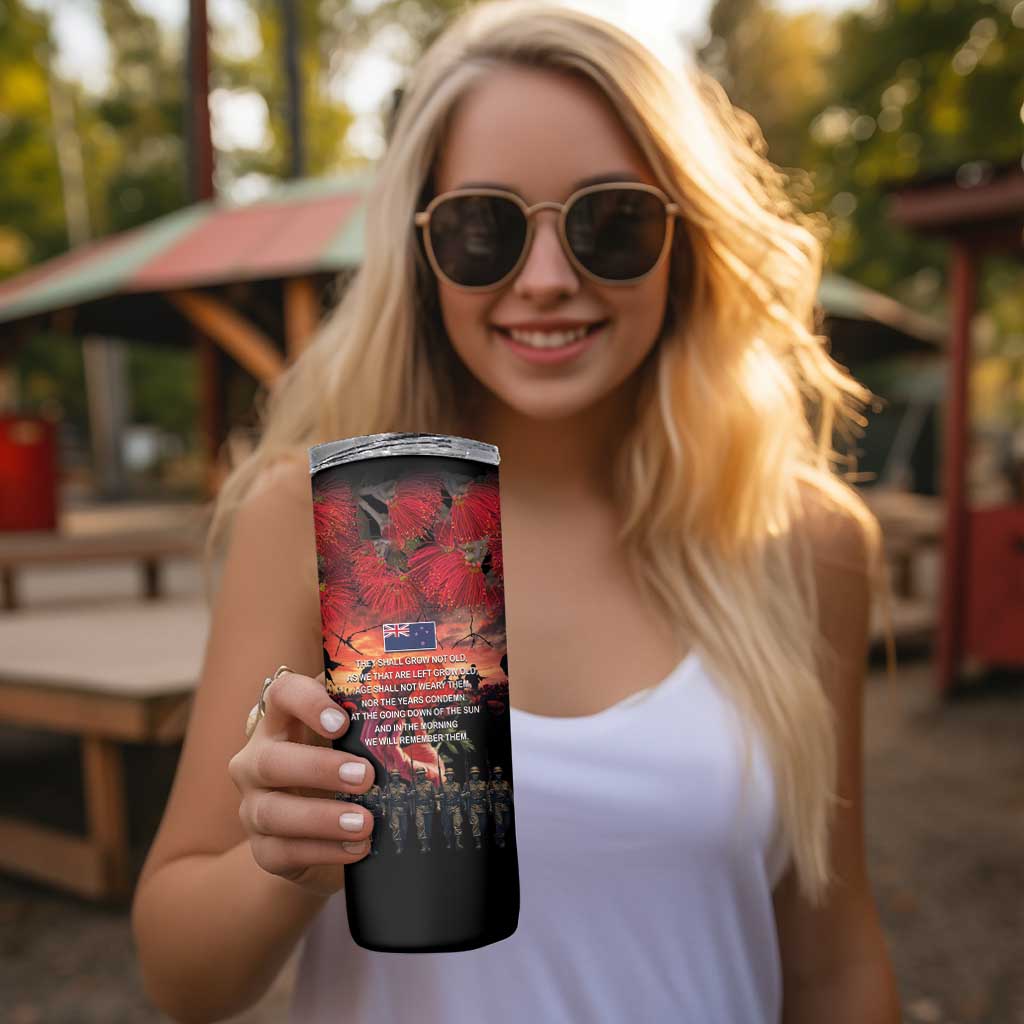 New Zealand ANZAC Day Skinny Tumbler Forever in My Thoughts LT03 - Polynesian Pride