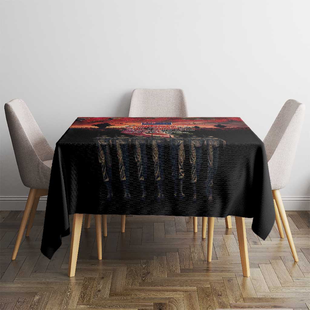 New Zealand ANZAC Day Tablecloth Forever in My Thoughts