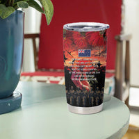 New Zealand ANZAC Day Tumbler Cup Forever in My Thoughts LT03 - Polynesian Pride