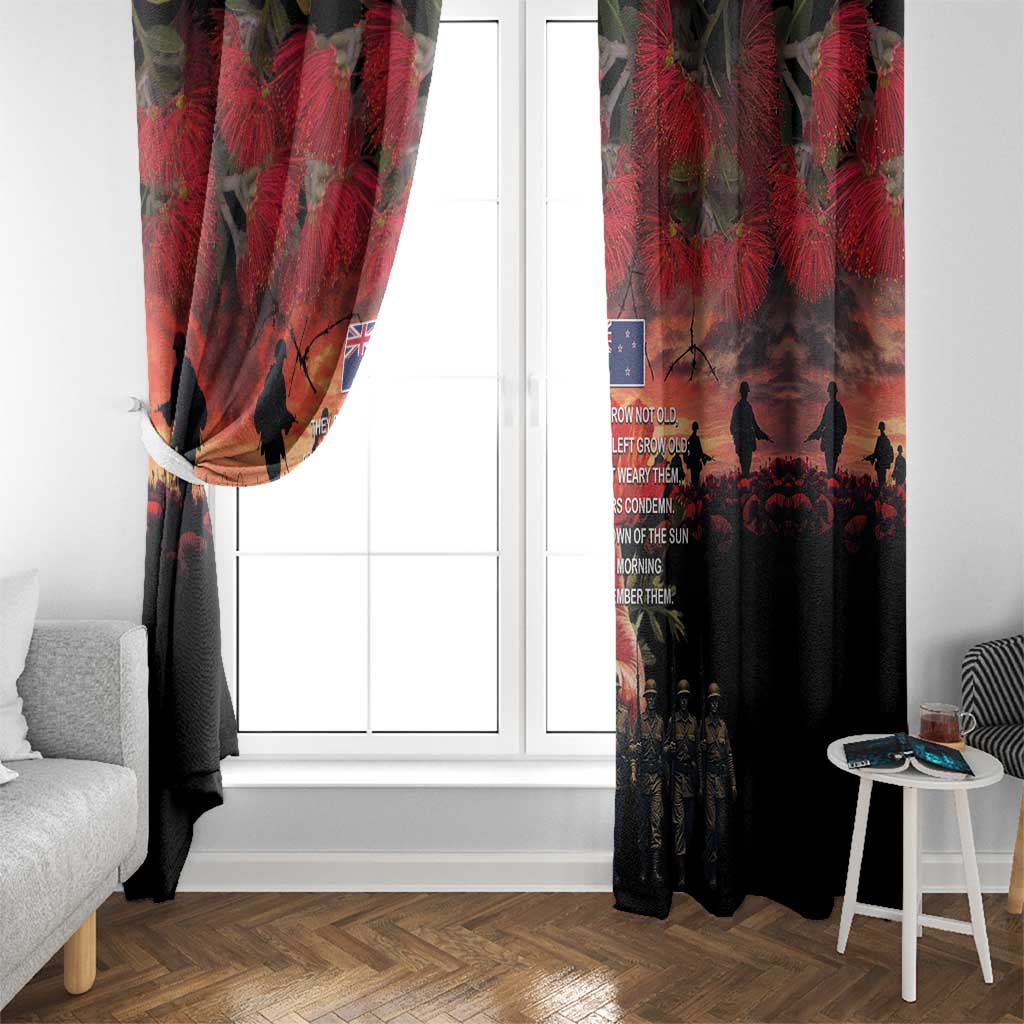 New Zealand ANZAC Day Window Curtain Forever in My Thoughts