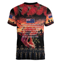 New Zealand ANZAC Day Women V-Neck T-Shirt Forever in My Thoughts