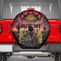 Australia ANZAC Day Spare Tire Cover Kangaroo and Koala Soldier - Forever in My Thoughts