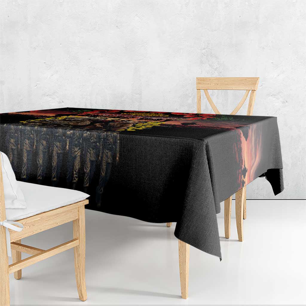 Australia ANZAC Day Tablecloth Kangaroo and Koala Soldier - Forever in My Thoughts