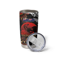 Australia and New Zealand ANZAC Day Tumbler Cup Aboriginal and Maori Art Pattern Gallipoli Lest We Forget LT03 - Polynesian Pride