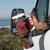 Australia and New Zealand ANZAC Day Tumbler With Handle Aboriginal and Maori Art Pattern Gallipoli Lest We Forget LT03 - Polynesian Pride