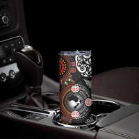 Australia and New Zealand Together Skinny Tumbler Aboriginal and Maori Art Tattoo LT03 - Polynesian Pride