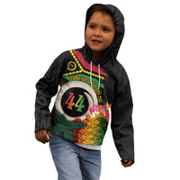 Vanuatu Selebretem 44th Indipendens Dei Kid Hoodie Sand Drawing Turtle Melanesian Vibes