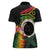 Vanuatu Selebretem 44th Indipendens Dei Women Polo Shirt Sand Drawing Turtle Melanesian Vibes