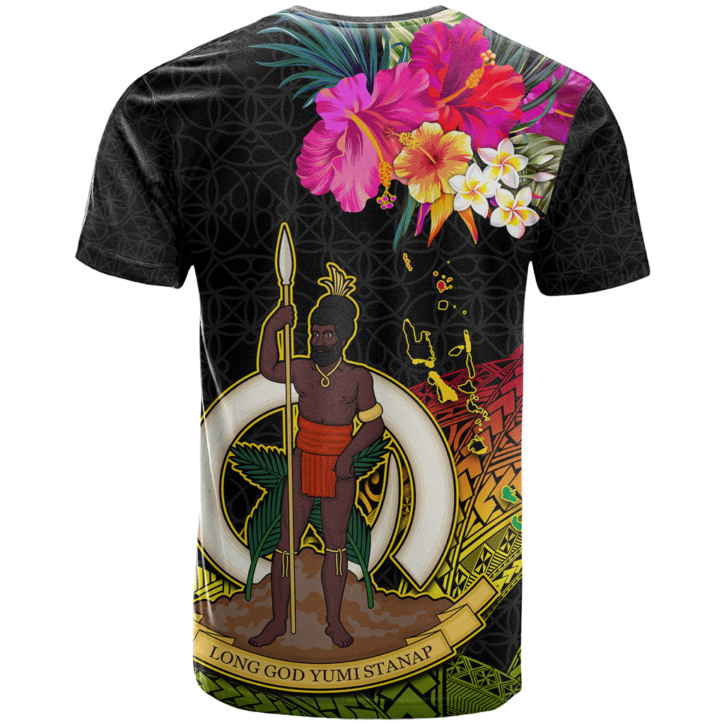 Vanuatu Ni-Van T Shirt Coat of Arms Sand Drawing LT03 - Polynesian Pride