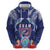 Guam Liberation Day Hoodie The Tribal Latte Stone and Dolphins with Hibiscus Chamorro Culture