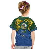 Solomon Islands Kid T Shirt The Guardians-Tribal Crocodile and Shark Melanesian Tattoo