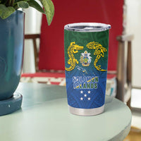 Solomon Islands Tumbler Cup The Guardians-Tribal Crocodile and Shark Melanesian Tattoo LT03 - Polynesian Pride
