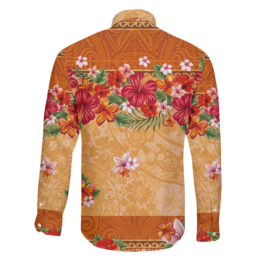 Hawaii Hibiscus Family Matching Mermaid Dress and Hawaiian Shirt Turtles and Tribal Motifs Vintage Floral Style