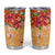 Hawaii Hibiscus Tumbler Cup Turtles and Tribal Motifs Vintage Floral Style