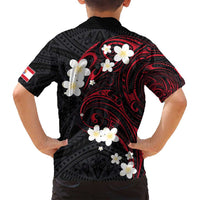 French Polynesia Tiare Day Family Matching Off Shoulder Short Dress and Hawaiian Shirt Seal and Polynesian Pattern LT03 - Polynesian Pride