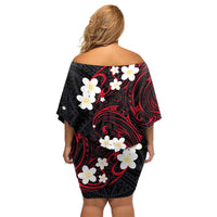 French Polynesia Tiare Day Family Matching Off Shoulder Short Dress and Hawaiian Shirt Seal and Polynesian Pattern LT03 - Polynesian Pride
